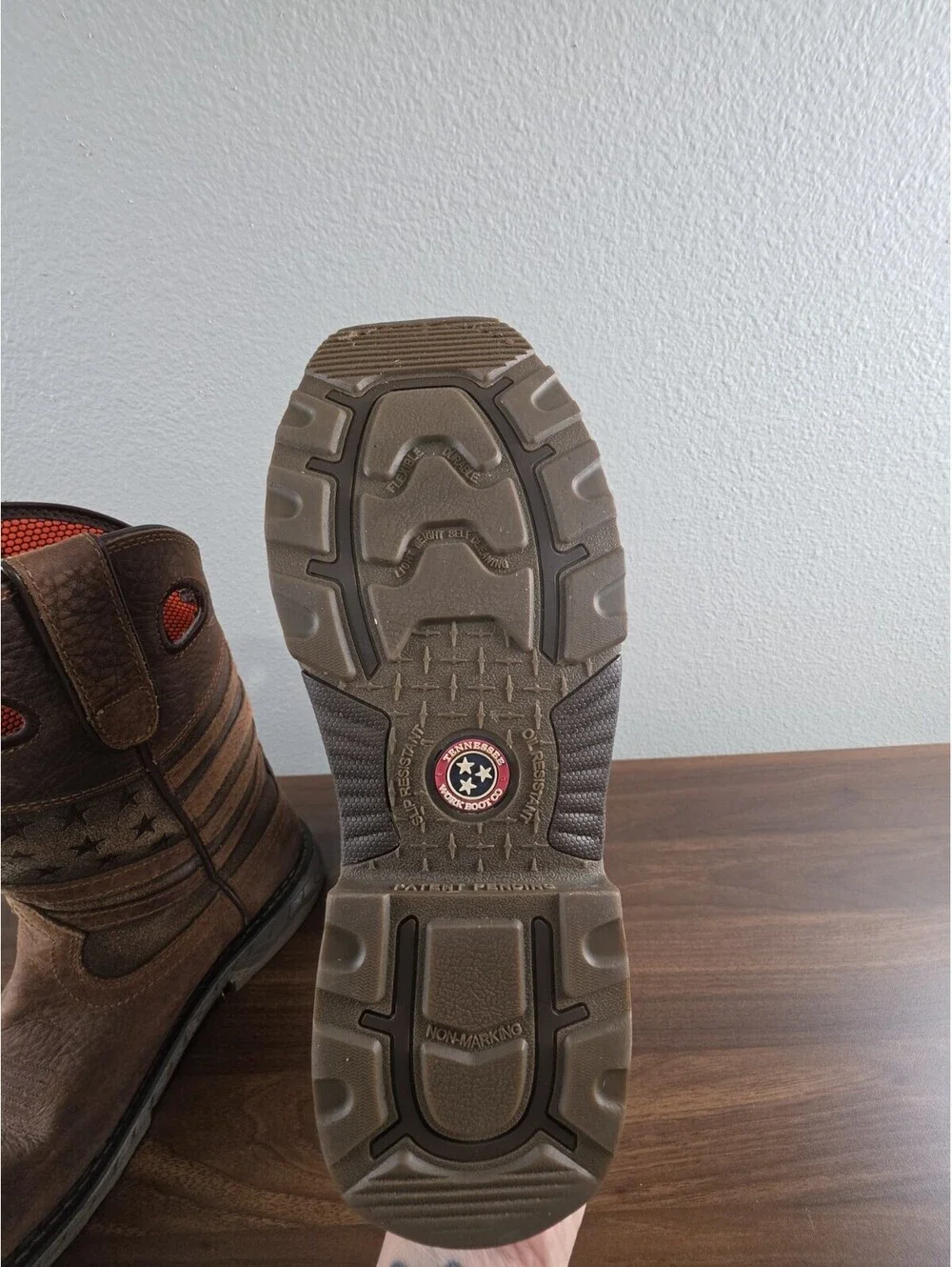 Tennessee Work Boot Co. Leather Cowboy/Work Boot, Steel Toe, Waterproof Mens 8W